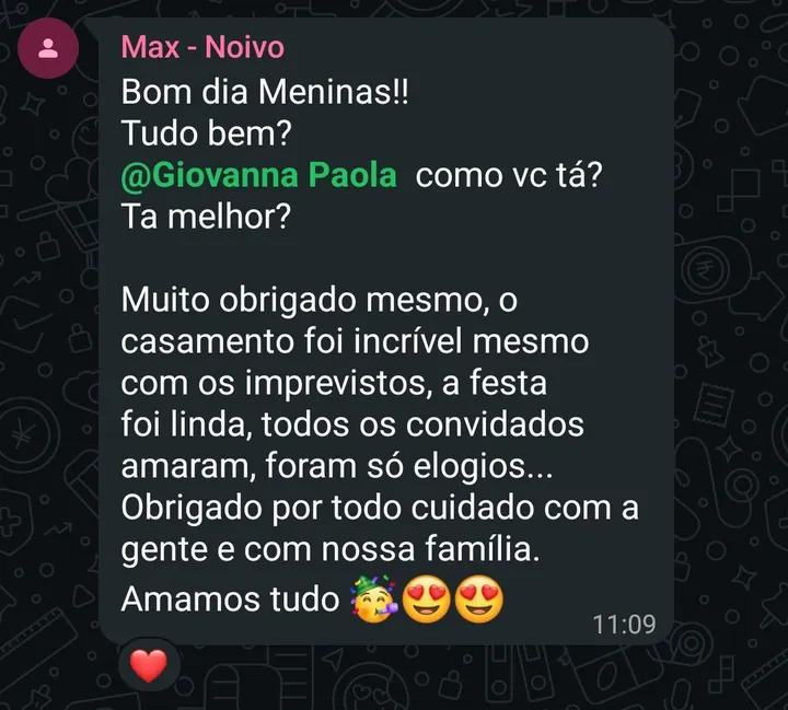 Depoimento do noivo Max sobre o cerimonial da Noiva S.A.